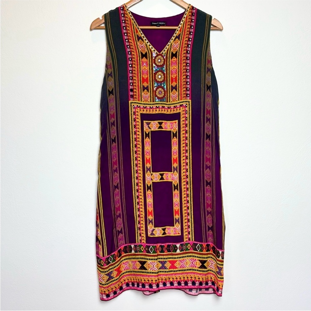 Tanvi Kedia Dress Size LARGE Anthropologie “Sunset District” embellished